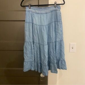 Time and Tru chambray skirt
